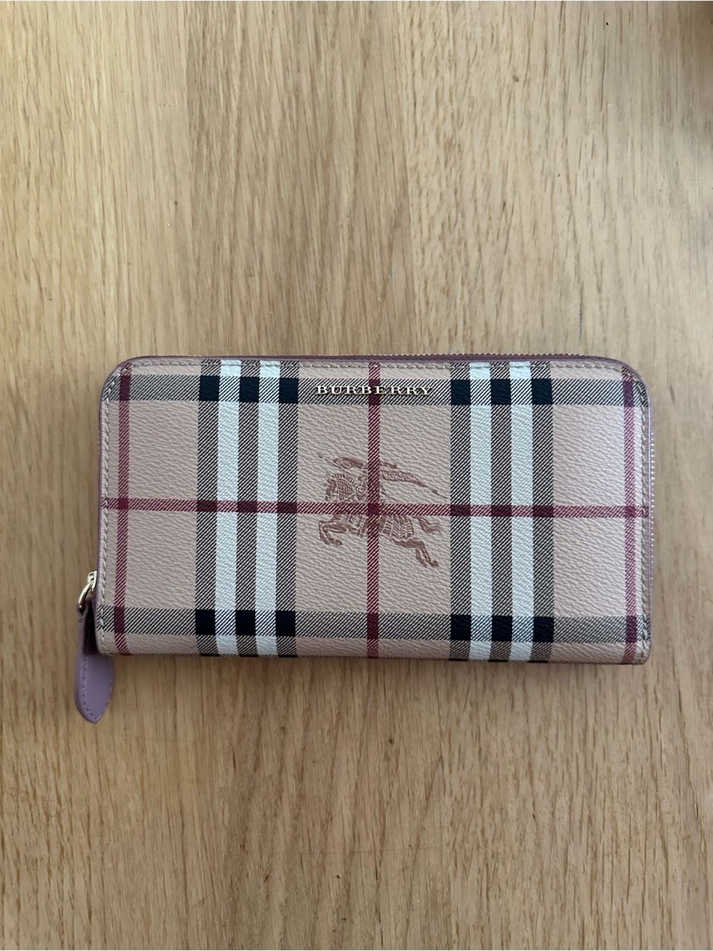 BB Haymarket Check Zip Around Long Wallet